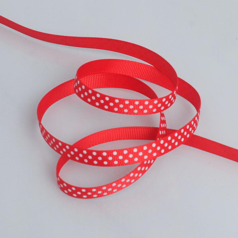 Dot Ribbon Colorful Ribbon Polka Threaded Ribbon Head Hair Accessories Hair Clip Bow Material Dot Ribbon Elegant Home Decorating Activity Supplies