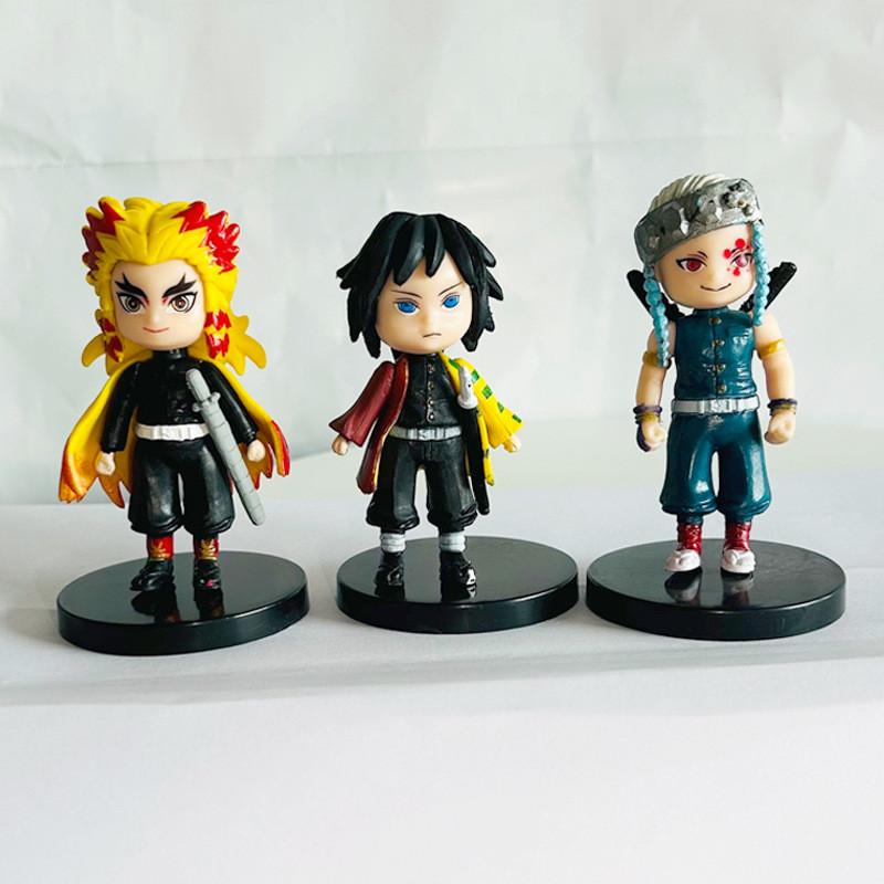 Demon Slayer Kimetsu No Yaiba Pvc Figure Set With Assembly For Anime Collectors And Cake Decor