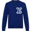 2010er LV-Intarsia Rundhals-Pullover 1A7XOI