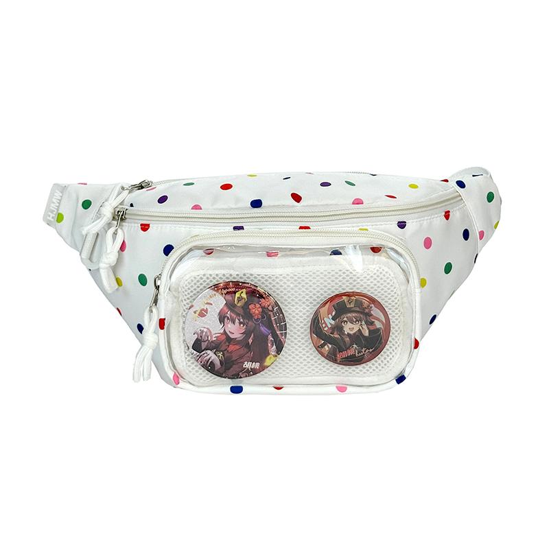 Women's Crossbody Bag Transparent Chest Bag Print Student Shoulder Bag