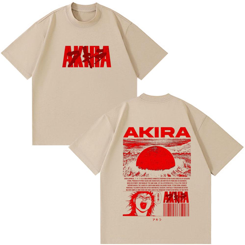 Anime Akira 90s Japanese Science Movie Shotaro Kaneda Tshirts Summer Unisex Women Short Sleeves Tshirts Funny Fashion Style Clothes