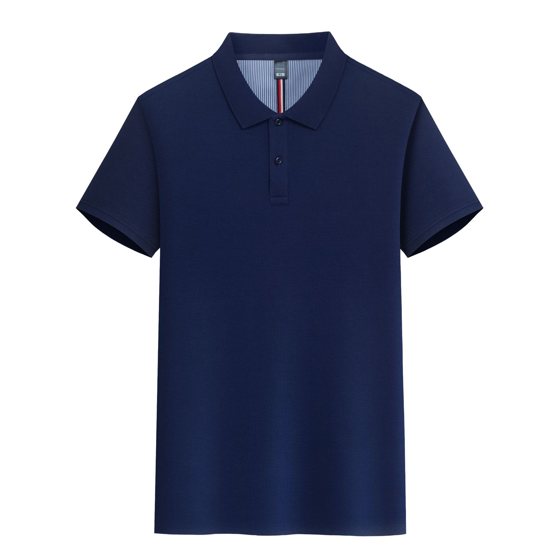 

Summer POLO Shirt Men and Women Same Short-sleeved T-shirt Quick-drying Solid Color 220g 7A Antibacterial Lapel Top 4XL