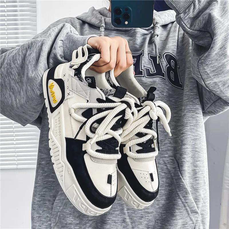 Fashion Trendy All-match Men's Casual Sneakers Popular Comfortable Men's Sports Shoe Light Outdoor Athletic Sneaker Flat Shoes for Men