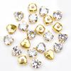 5A-Grade Zircon Mix Shape/Size/Color Rhinestones In Gold Claw Super Flash Crystal Sewing Luxury DIY Accessories