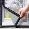 Mosquito Proof Zipper Screen Window Self Installing Non Perforated Mesh with Multiple sizes,Thin Mesh Invisible Gla Curtains