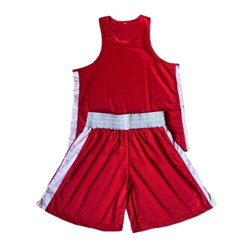 Breathable Quick-Dry Boxing Uniform Combat Sports Solid Color Martial Arts Training Gear