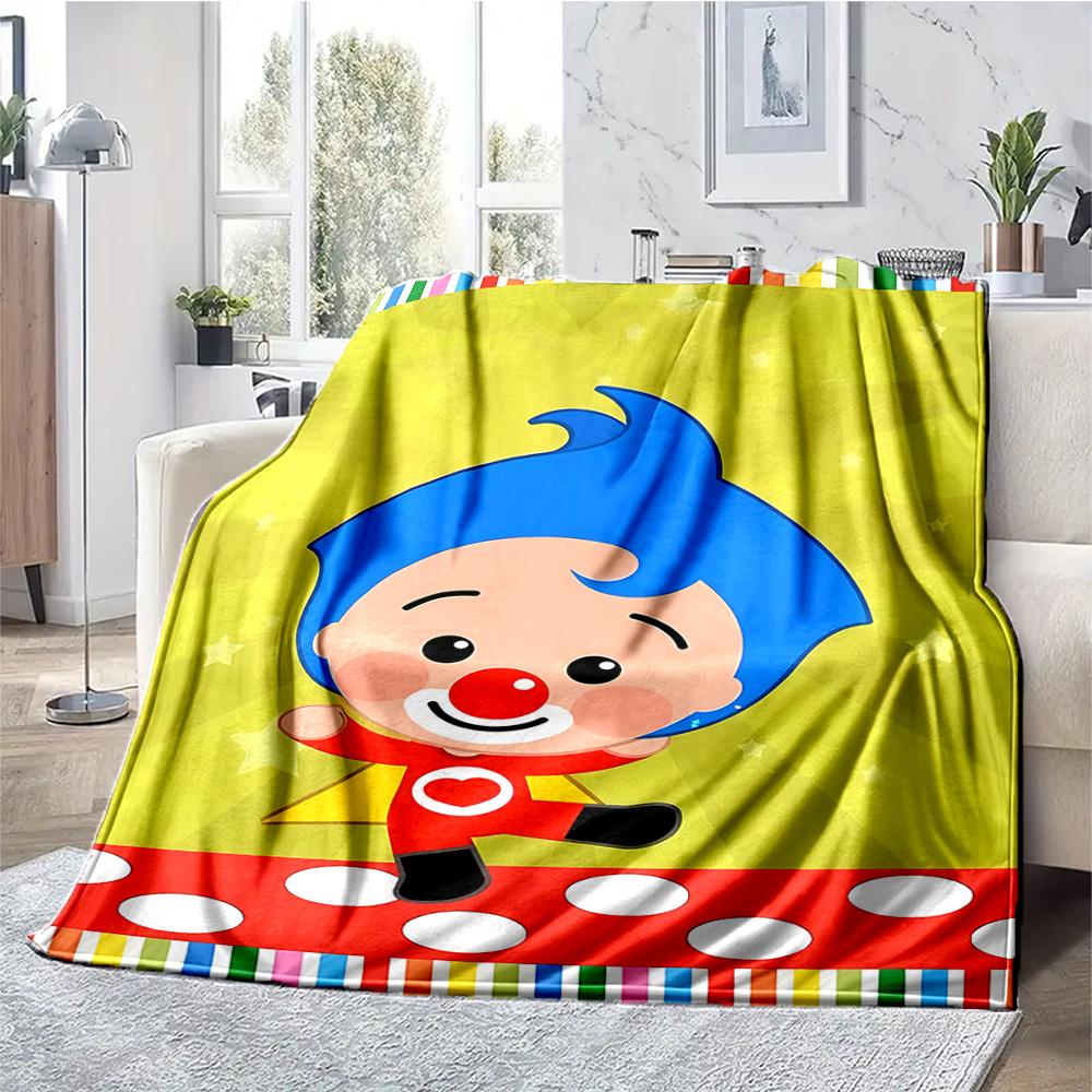 Plim Plim Theme Printed Blanket - Perfect for Couch, Bed, Travel & Outdoor Use | Machine Washable, Cozy & Durable.
