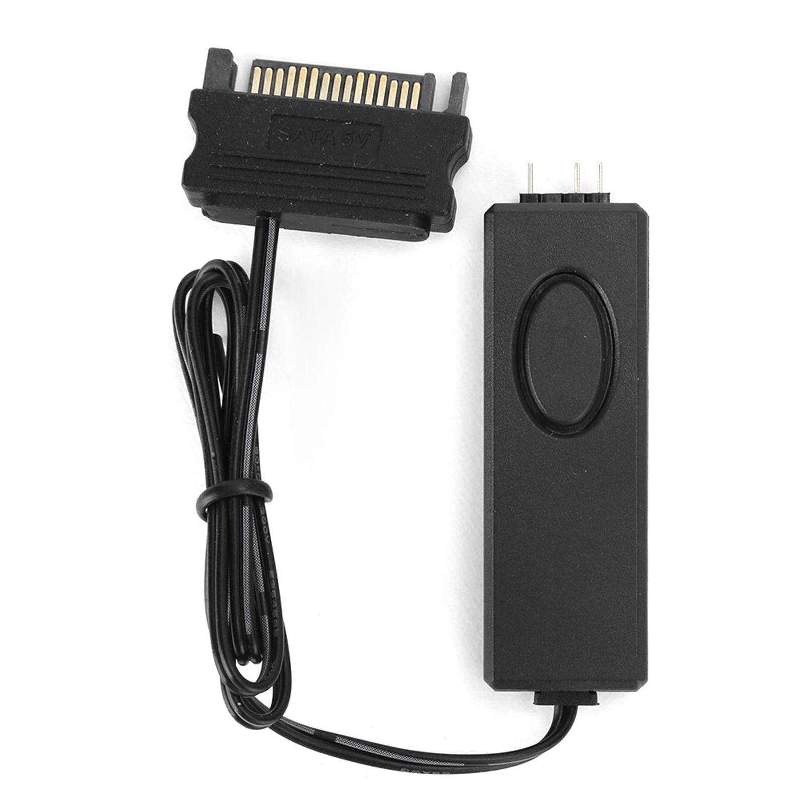 Радиоуправляемый пульт, Аксессуары для ПК 5В Симфонический wifi-антенна мощный Контроллер вентилятора и света ARGB Черный 8209 Pin(черный )