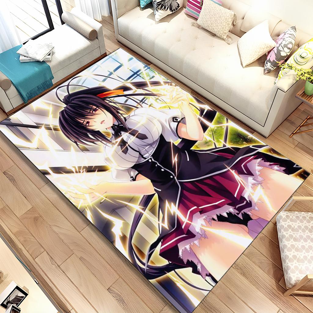 Sexy Girl High School DxD Anime Area Rug,Carpet for Home Living Room Bedroom Sofa Doormat Decor,kids Non-slip Floor Mat Gift