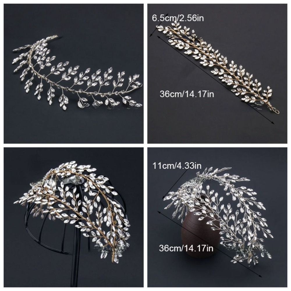 Rhinestone Photography Headband Sparkling Wedding Hair Accessories Sweet Bride Headdress  Women