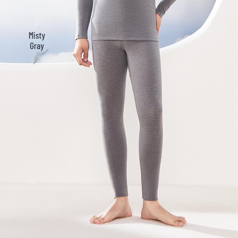 Men’s Silk-Like Cashmere Thermal Underwear Set - Thick, Warm, and Edged for Autumn/Winter