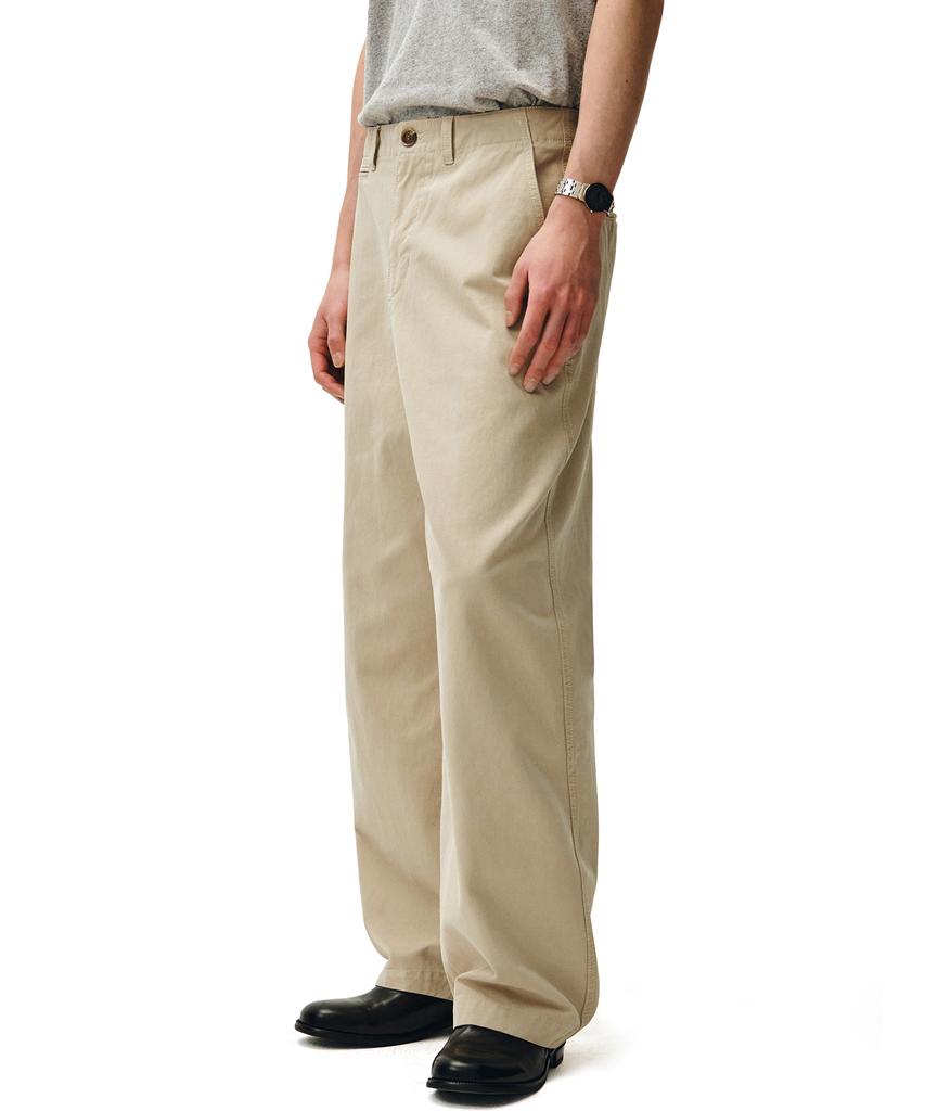 DECET Officer Semi Wide Pants Dcpt069Beige