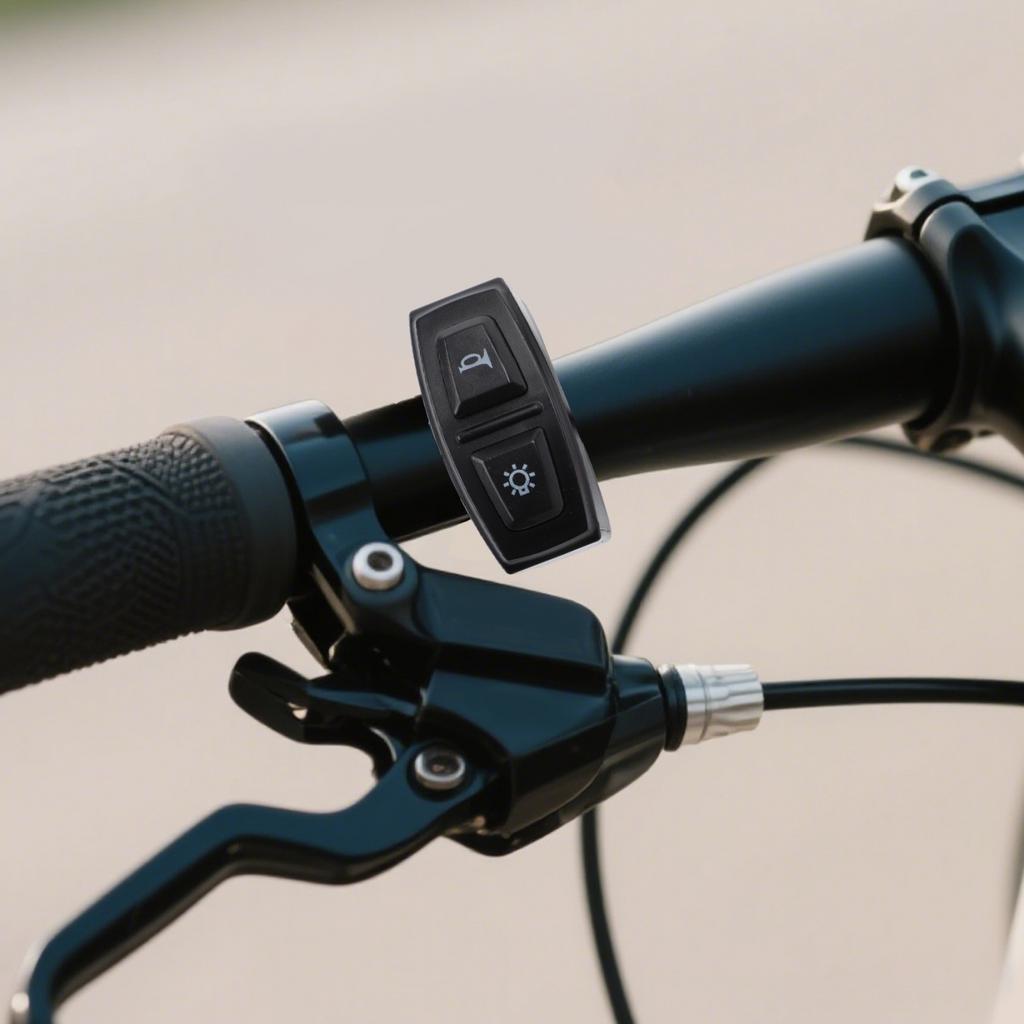 Electric Bike Switch with Dual Control for Headlight and Speaker 3pin Fit