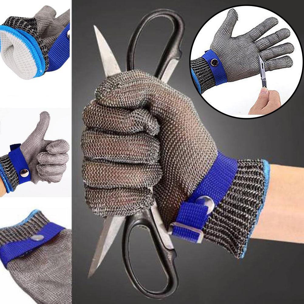Stainless Steel Gloves Anticut Safety Cut Resistant Hand Protective Metal Glove Butcher Protect Knife Proof Cut Glove