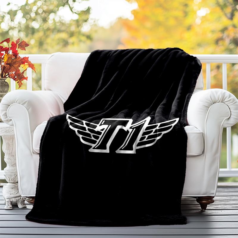T1 Flannel Blanket Soft All-Season Throw, Design for Camping, Car Travel, Hiking Sofa, Bed, Office Perfect Gift for Parties