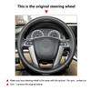 For Honda Accord 8th Crosstour Odyssey 2010 2011 2012 2013 Car Accessories Interior Steering Wheel Microfiber Leather Cover Trim