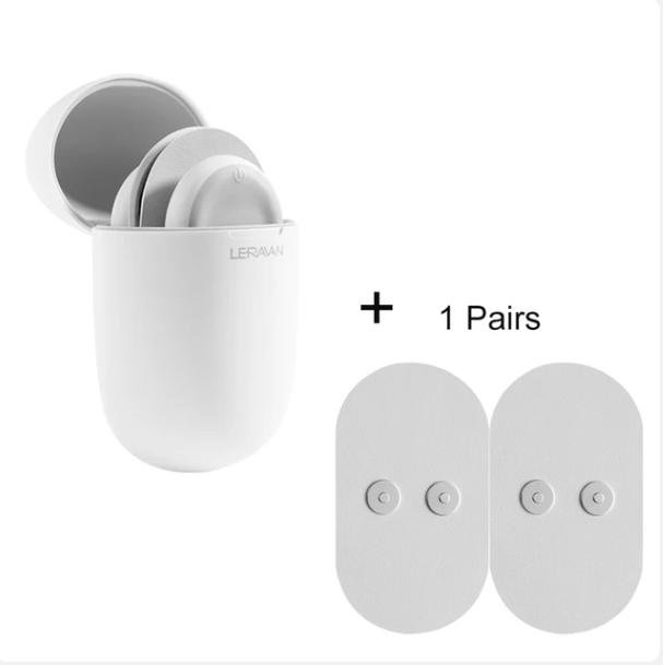 

LF Leravan Волшебные массажные наклейки TENS Импульсный электрический Массажер для расслабления мышц всего тела с зарядным кейсом Новый белый