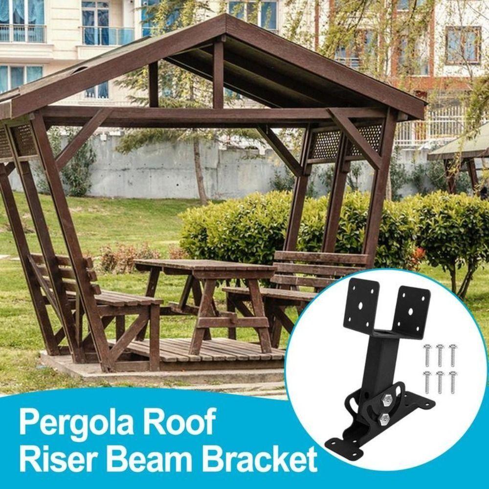 Adjustable Terrace Riser Beam Frame Kit Saddle Shaped Canopy Support Frame Roof Installation