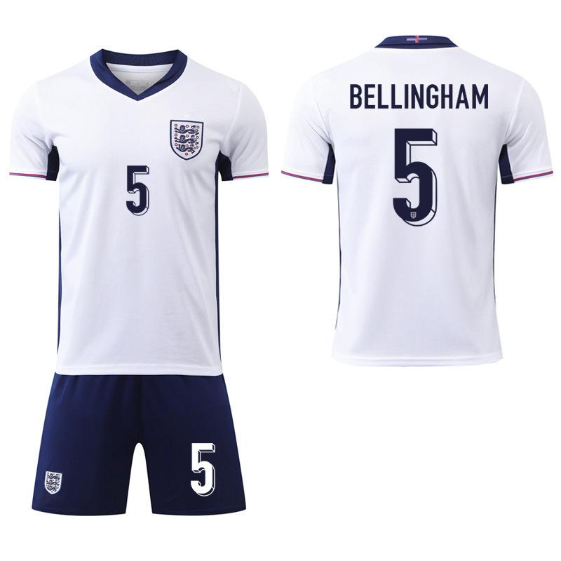 Europacupen England Fotbollsuniform Set 11 Foden Nr. 1 Bellingham Kane Fotbollströja