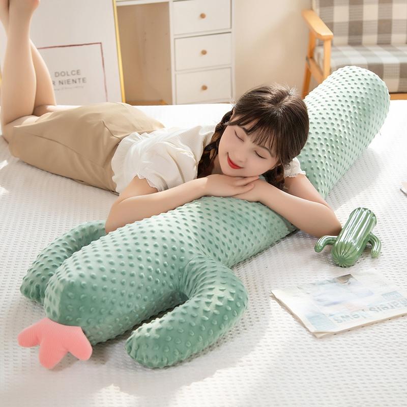 Pure Fresh Style 1M1.5M Giant Cactus Throw Pillow Stuffed Pregnant Leg Hugging Pillow Bed Cushion Sofa Decor Birthday Gift Her