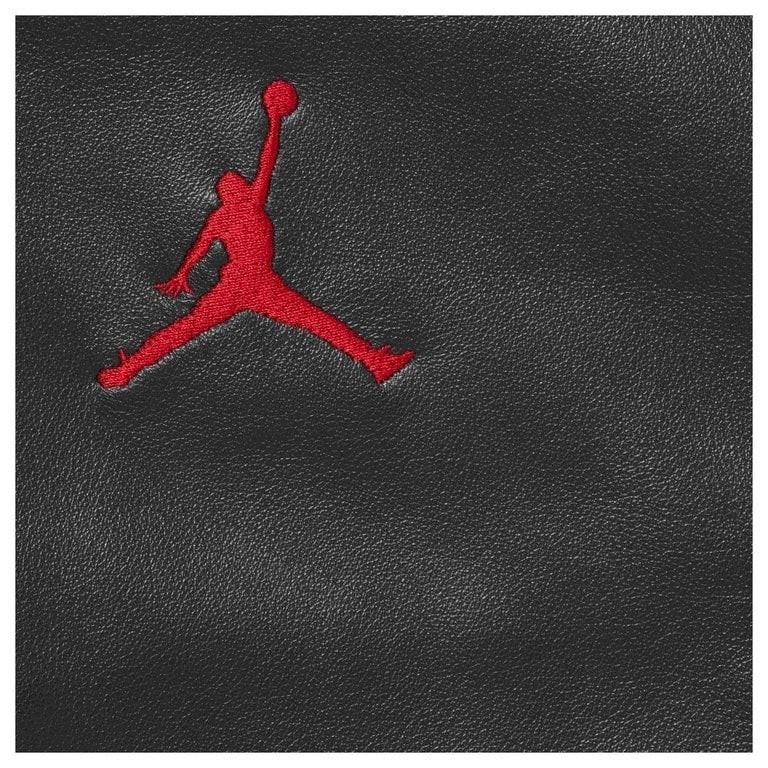 Jaqueta de Couro com Capuz Supreme x Jordan Preta