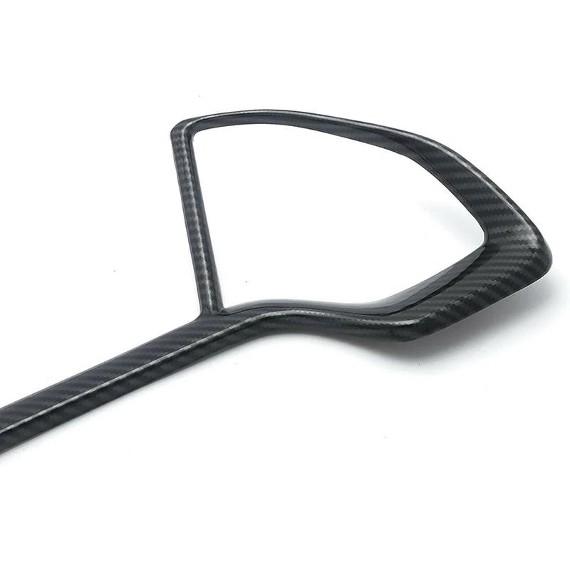 For Honda Civic 2016 2017 2018 2019 2020 Car Inner Dashboard Panel Frame Cover Trims Auto Styling Carbon Fiber Black Stickers