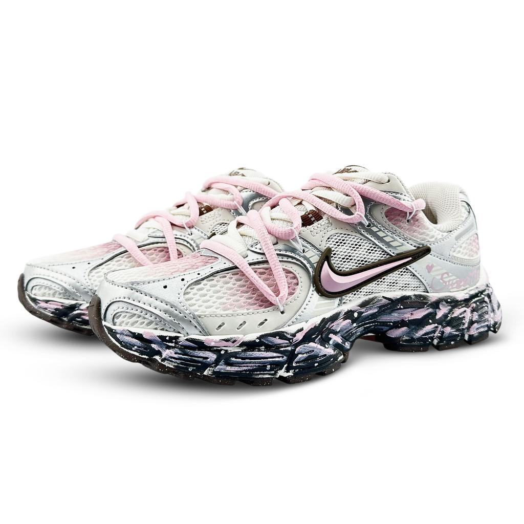 Nike V5 RNR Abrasion Resistant Breathable Low top Running Shoes Women's White Pink HQ7901-102(Team1053-)