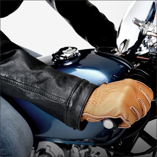 Daytona Motorcycle Leather Jacket Genuine Leather (Waxed) Spring/Autumn Cafe Riders DL-006 Black XL Size (Men's) 23703