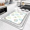 Nordic Light Luxury Kitchen Countertop Drain Mat Technology Cloth Bathroom Bathroom Absorbent Non-slip Quick Dry Mat
