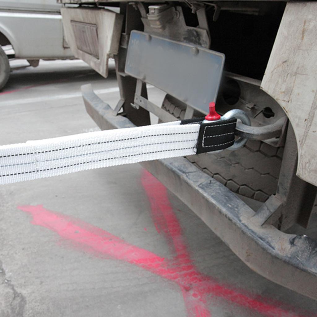 Durable High Strength Trailer Winch Strap (Up To 6 Ton) 5 Meters Towing Ropes with Hook for Car Rescue Equipment