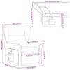 VidaXL Fauteuil de massage inclinable Gris foncé Tissu, fauteuil de massage, fauteuil, fauteuil canapé, fauteuil de bureau 4015667