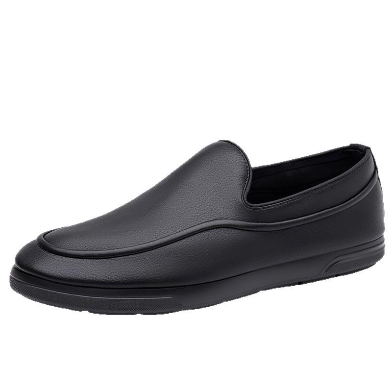 [Spot] First-layer Cowhide Goodyear Craft Casual Shoes Fashion List Lazy Leather Shoes
