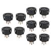 10pcs Electrotherapy Apparatus Base 5 Core Pin Hole Socket for Beauty Instrument Meridian Control Massage Machine