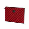 Gucci Valentines Day Collection Vintage Logo Leather Canvas Clutch Unisex clutch Red Blue 661105-2UZAV-6477