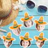 20 ks Havajský klobouk Personalizovaná nálepka s etiketou obličeje Vlastní Letní Pláž Vlastní Narozeninové Svatba Samolepky Party Potřeby