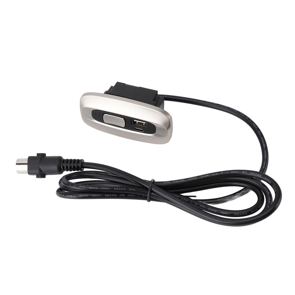 Electric Recliner Switch 5 Pin Lift Chair Remote Hand Controller with USB and Type C Port for Electric Sofa