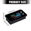 LED-Display Voltmeter Wasserdicht Auto-Batterie Ladezustandsanzeigen 7-100V Lithium-Batteriekapazitätstester