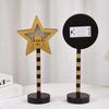 Ramadan Moon Star Lamp Sign Eid Mubarak Wooden Table Ornament 2026 Islamic Muslim Party Home Decoration LED Light Lantern Gifts