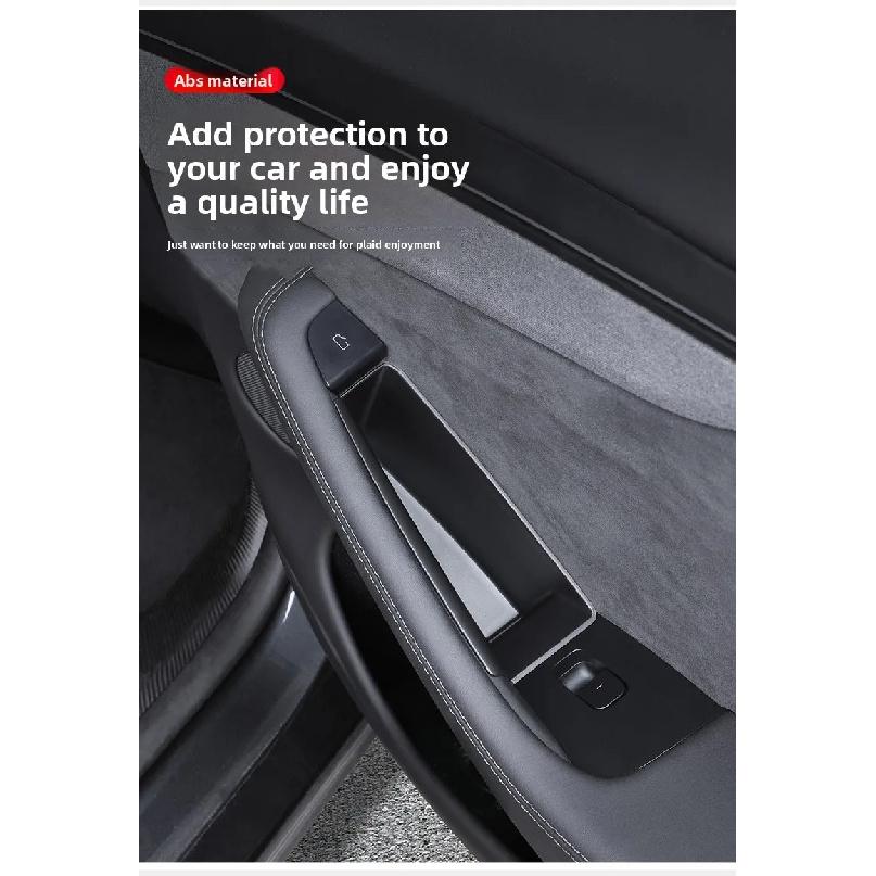 Car Door Handle Filler Storage Box Inner Handle Organizer Tidying Tray For Tesla Refreshed Model Y Juniper 2025 2026 Accessories