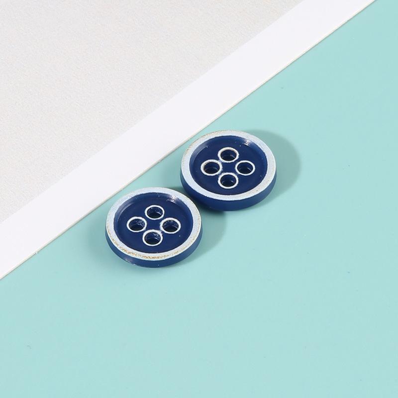 Boutons Urée Bord Brûlé Boutons de Chemise Colorés Boutons de Pull Ronds Vêtements Polyvalents Homme et Femme Accessoires Boutons de Chemise