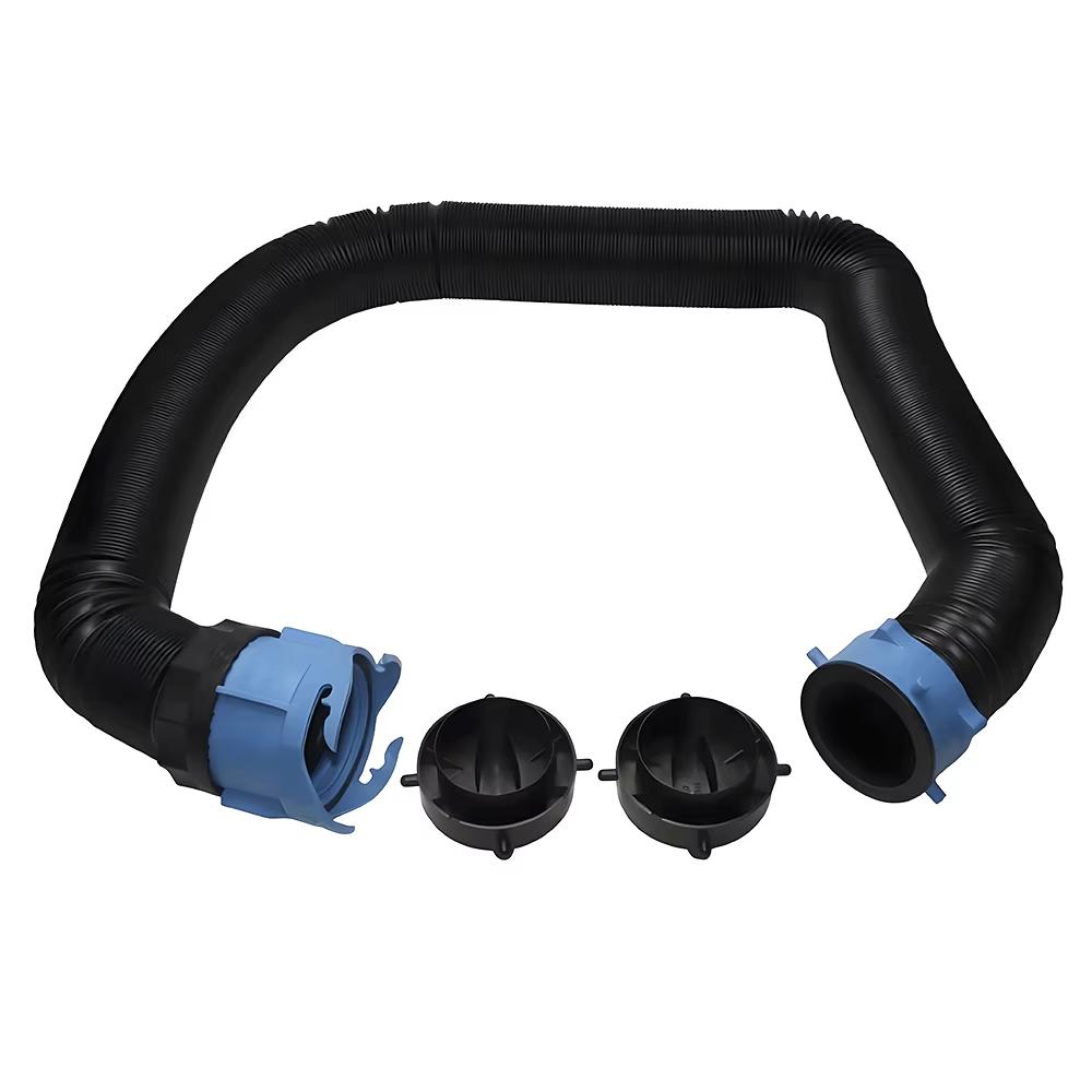 RV Sewage Pipe Kit Leak Proof Camp Drain Pipe Sewage Valve Sewer Hose Fitting Drain Cleaner RV Drainage Hose