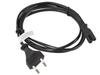 Kabel zasilający Lanberg CEE 7/16 -> IEC 320 C7 EURO (radiowy) 1,8m czarny