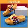 Mario Cartoon Character Kids Slip On Sandals Comfortable Summer Indoor House Shoes