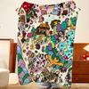 Art S-soupsoup Throw Flannel Throw Blanket, Lightweight Cozy, Durable Washable Cute Cool