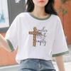 New Iron On Transfer Easter Cross Parches Ropa T-Shirt Clothes Stickers Heat Press Appliqued Diy Thermal Sticker Patch
