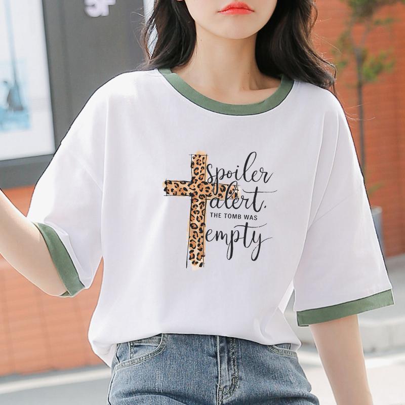 New Iron On Transfer Easter Cross Parches Ropa T-Shirt Clothes Stickers Heat Press Appliqued Diy Thermal Sticker Patch