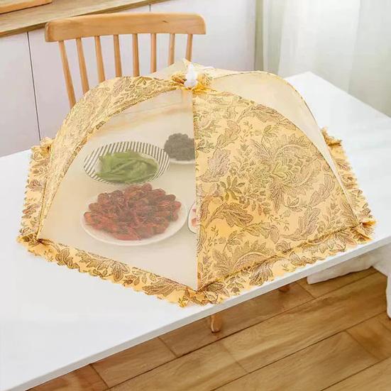 Capa de Vegetais Dobrável de Malha Redes para Alimentos Reutilizáveis Repelente de Insetos Capas de Comida Anti-moscas Protetor de Refeição ao Ar Livre