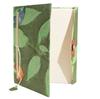 Lokta Bold Floral Notebook – Large (21x15cm) – 45 Leaves – Includes Bookmark – Moss Green