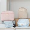 4Pcs/Set Corduroy Makeup Bag Travel Lattice Cosmetic Organizer Set Portable Cute Mini Pouches Storage Case Clutch Women Girls Makeup
