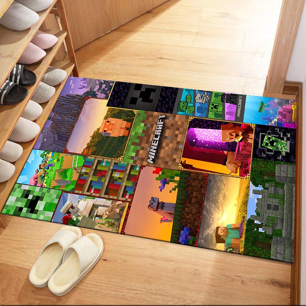 Minecraft 478 Carpet Suitable for Hallway Study room Kitchen Living Rooms Anti-slip Rug Anime Office Decor Perfect Birthday/Christmas Gift Idea